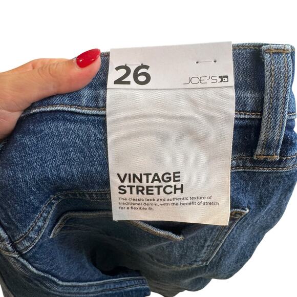 Joe’s Jeans NWT The Peggy Jean Medium Wash Pleated Vintage Straight Jeans - Picture 8 of 9